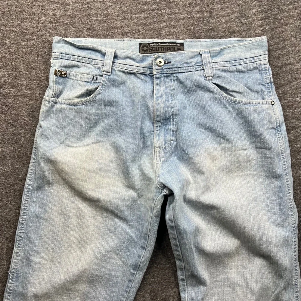 Vintage Southpole Jeans Mens 36x30‎ Fits 35x29 Light Wash Loose Fit Y2K Street